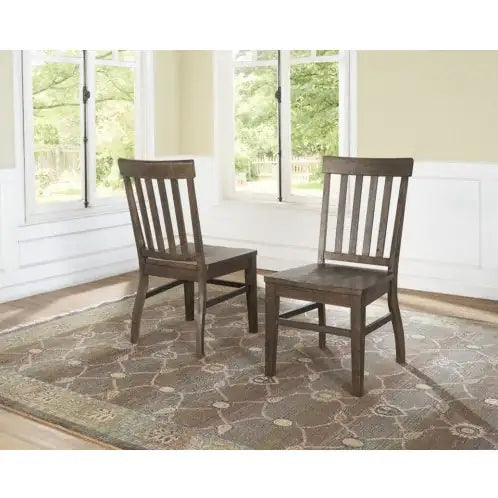 Dark Oak Side Chair Authentic Farmhouse Style