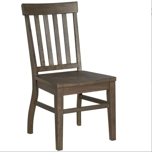 Dark Oak Side Chair Authentic Farmhouse Style
