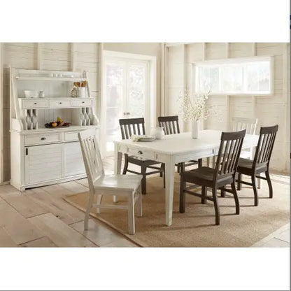 Dark Oak Side Chair Authentic Farmhouse Style