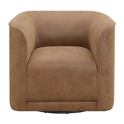 Wallace Bay Brella Brown Swivel Accent Chair