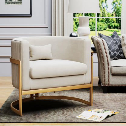 Velvet Accent Chair Modern